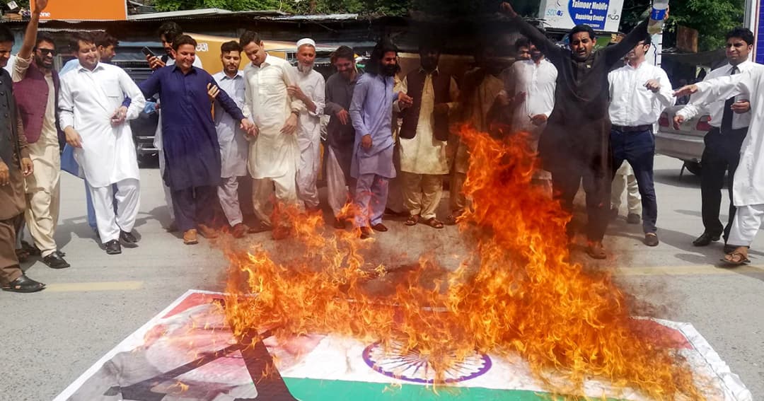 ชาวมุสลิมในแคชเมียร์รวมตัวประท้วงรัฐบาลอินเดีย