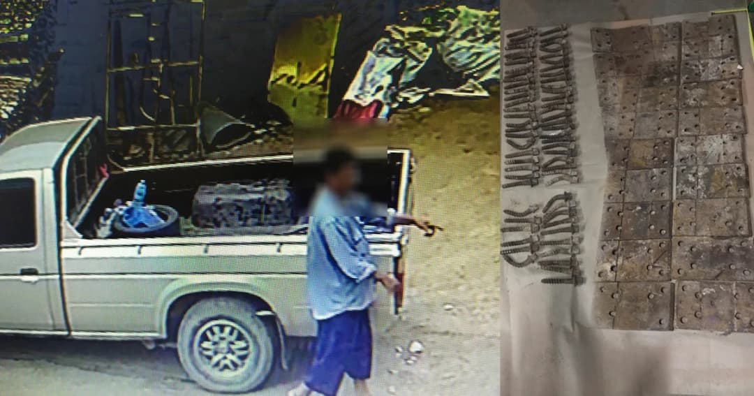 รวบคนร้ายขโมยจานรองราง-น็อตยึดรางรถไฟ หลังรถไฟสายใต้ตกรางวานนี้