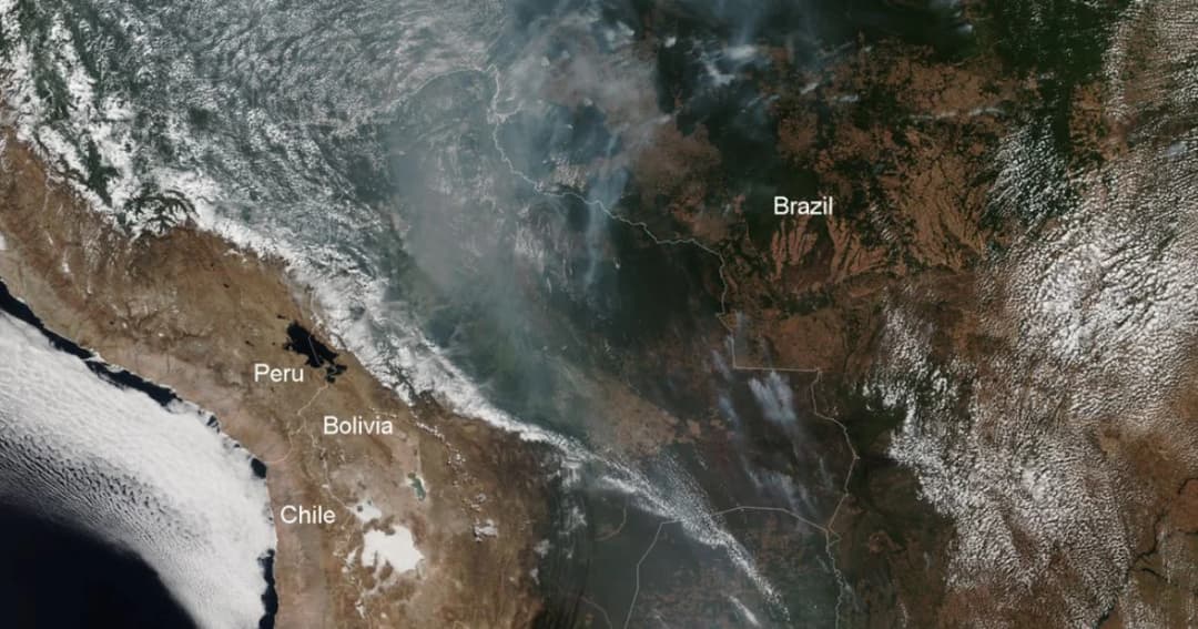 แห่ติด #PrayforAmazonas ไฟไหม้ป่าอเมซอนรุนแรง 16 วัน ควันไฟเห็นได้จากนอกโลก