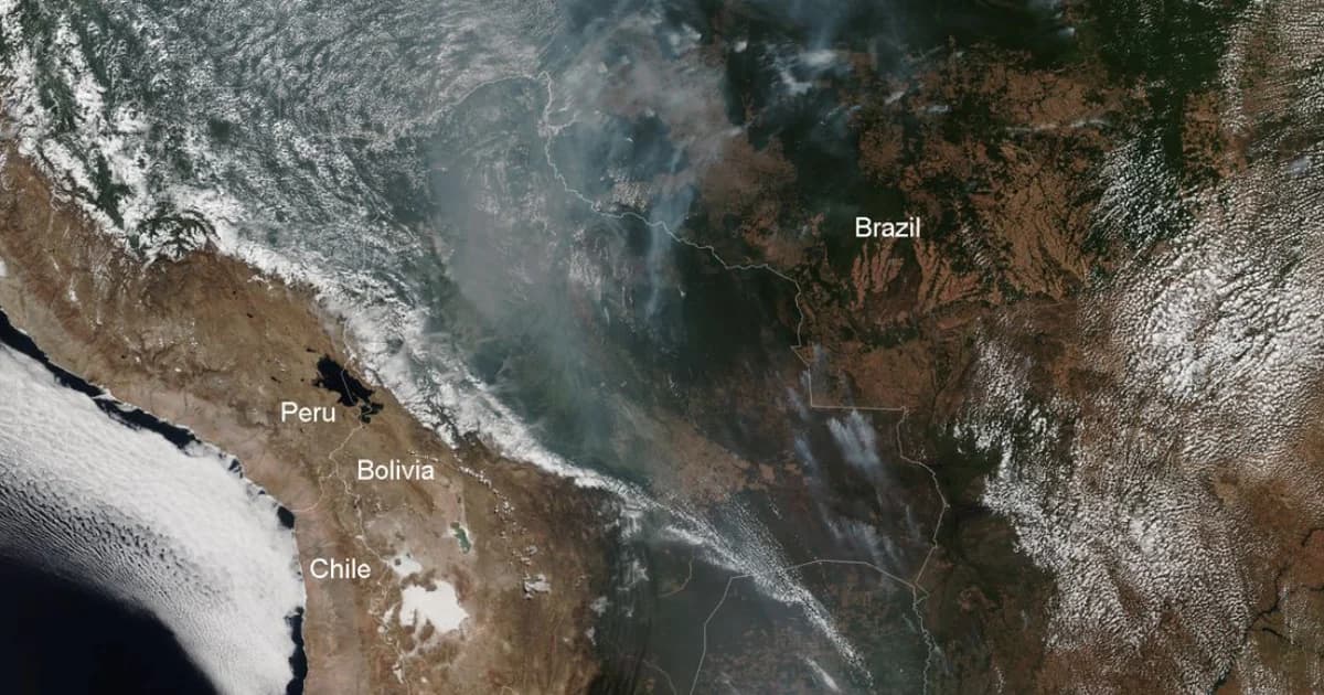 แห่ติด #PrayforAmazonas ไฟไหม้ป่าอเมซอนรุนแรง 16 วัน ควันไฟเห็นได้จากนอกโลก