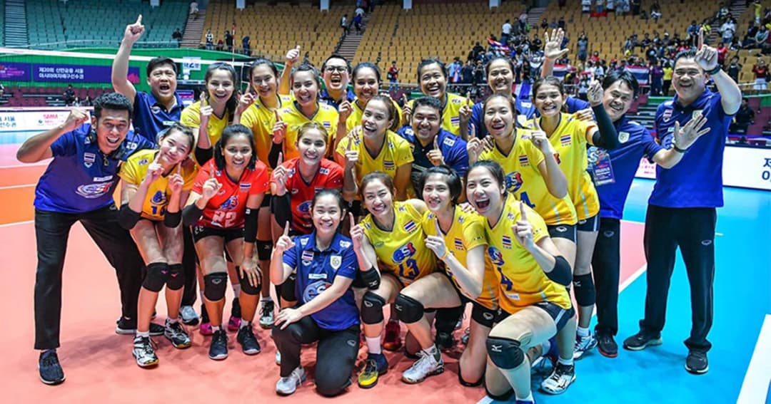 ทีมนักตบลูกยางสาวไทย ชนะจีน เข้าชิงแชมป์เอเชีย