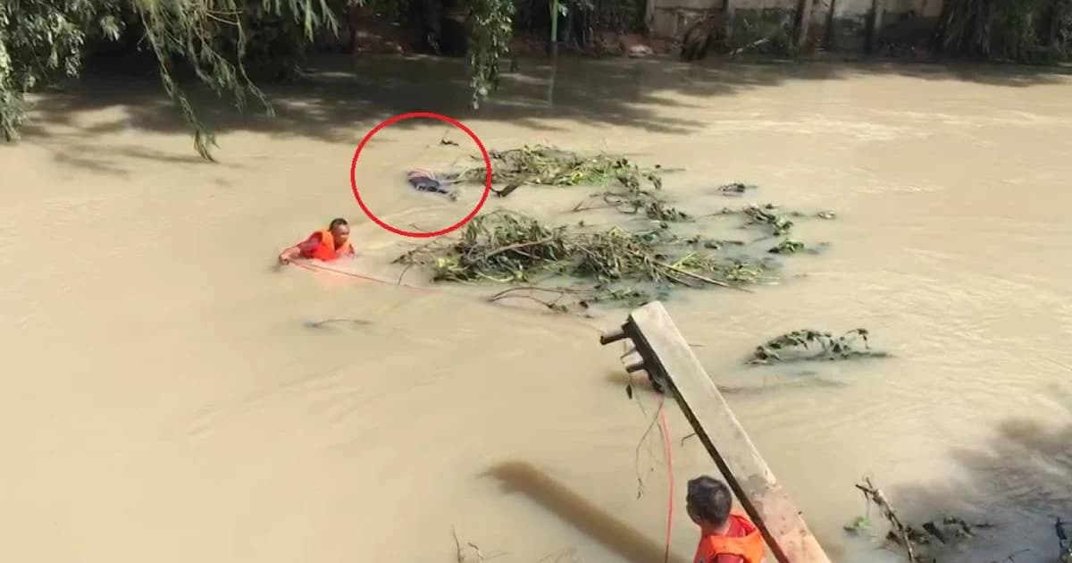 พบร่างสาวร้อยเอ็ดวัย 18 ปี น้ำพัดจมหายหลังพายุโพดุลเข้า