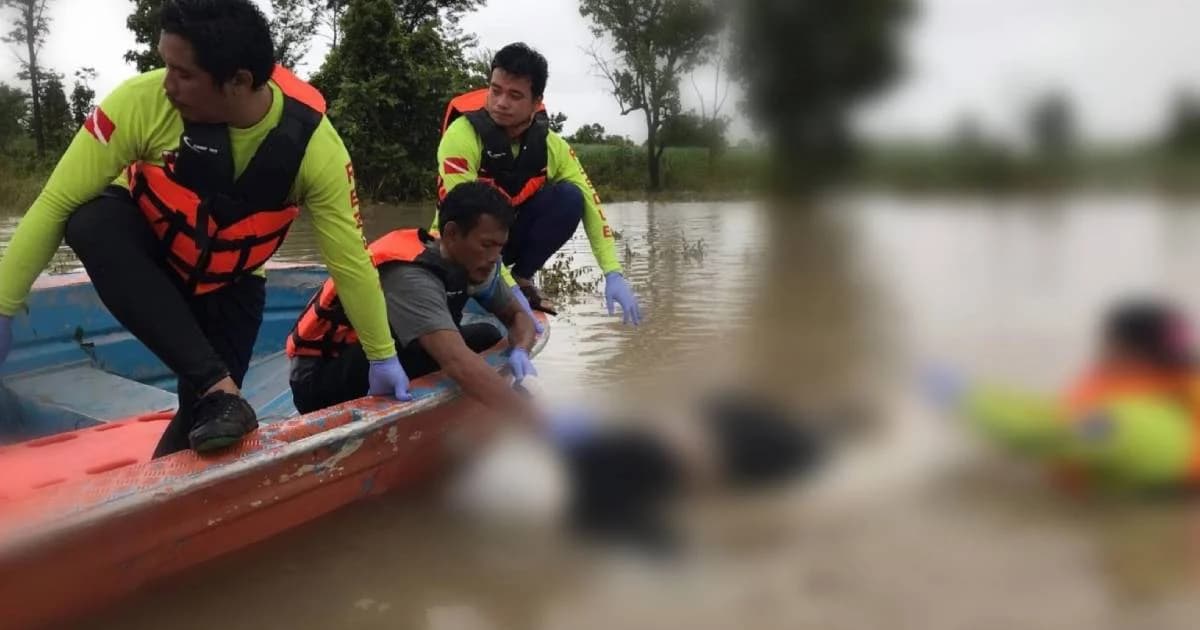 พบแล้ว! ร่างสาวมุกดาหาร เหยื่อ “พายุโพดุล” หลังถูกน้ำพัดสูญหายนาน 5 วัน