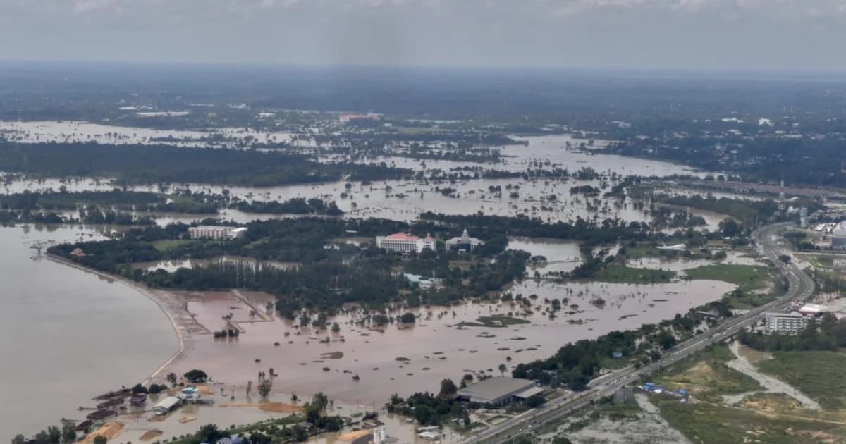 จ.ยโสธรสำรวจความเสียหายและพื้นที่น้ำท่วม 9 อำเภอ พบพื้นที่การเกษตรที่ถูกน้ำท่วมกว่า 4 แสนไร่