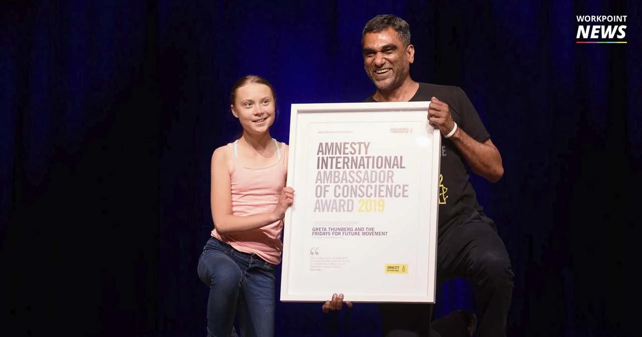 “เกรต้า” รับรางวัลทูตแห่งการสร้างความตระหนักรู้