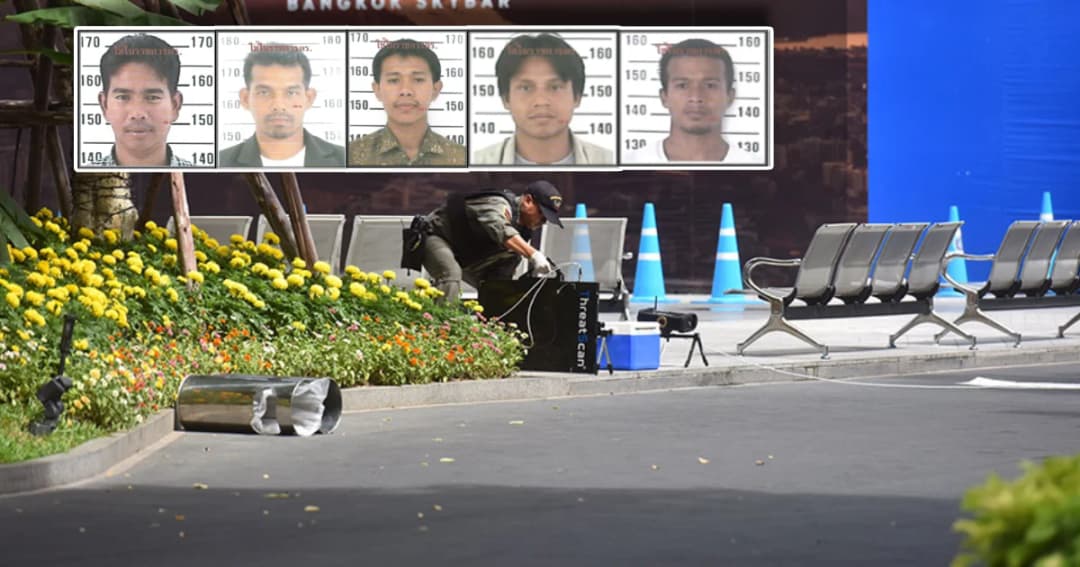 เปิดภาพ 5 ผู้ต้องหาวางระเบิดป่วนกรุงที่ถูกออกหมายจับล่าสุด