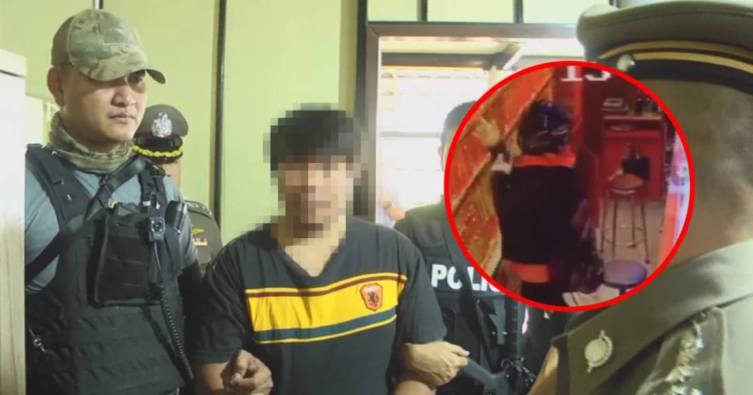 รวบ! โจรบุกเดี่ยวควงปืน ทุบตู้กระจกชิงทองหนักกว่า 80 บาท กลางห้างสุพรรณบุรี