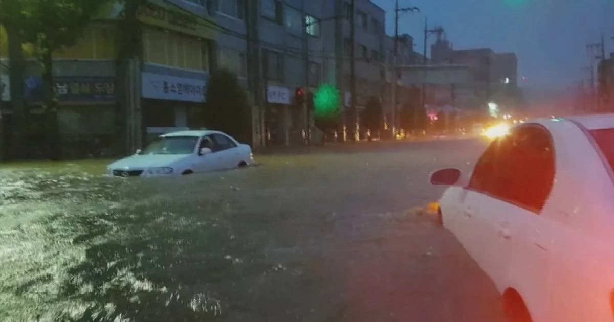 เกาหลีใต้อ่วม! พายุ “มิแทก” ถล่ม ดับแล้ว 10 ราย