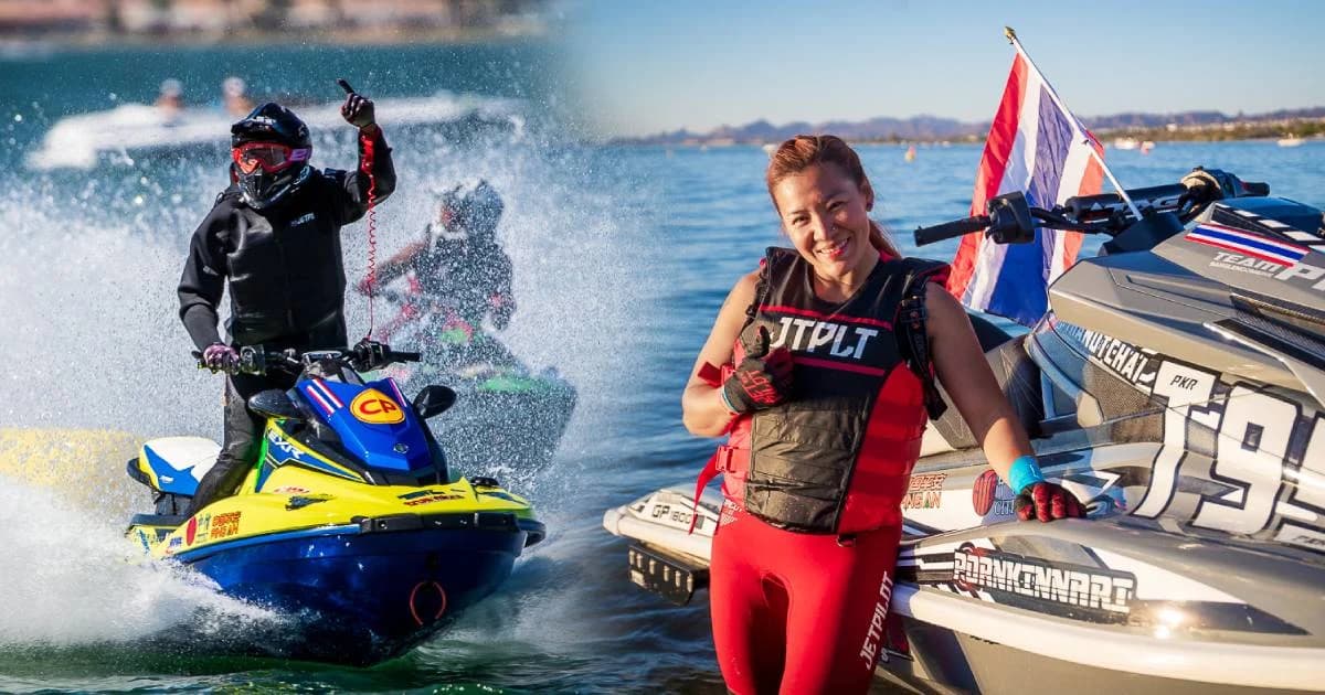 ทัพเจ็ตสกีไทย กระหึ่มสหรัฐฯ ผลงานเยี่ยมวันเดียวคว้า 2 แชมป์โลก