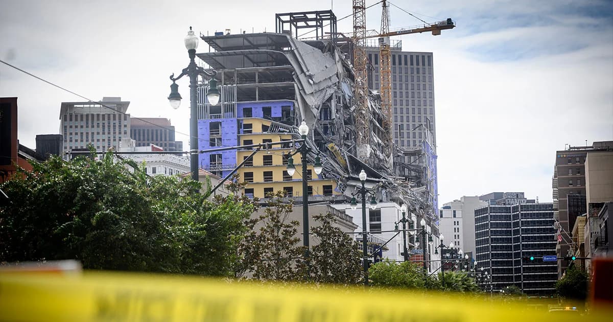 โรงแรมในนิวออร์ลีนถล่ม ดับ 1 ราย บาดเจ็บหลายสิบคน