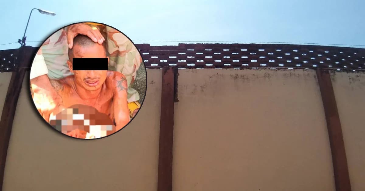 นักโทษชายเรือนจำปราจีนปีนกำแพงหนี สุดท้ายไม่รอด