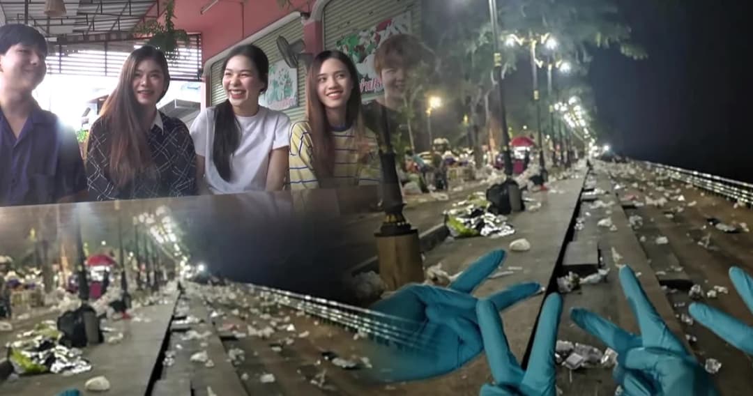 เปิดใจหนุ่มสาวจิตอาสา เก็บขยะหลังงานไหลเรือไฟ