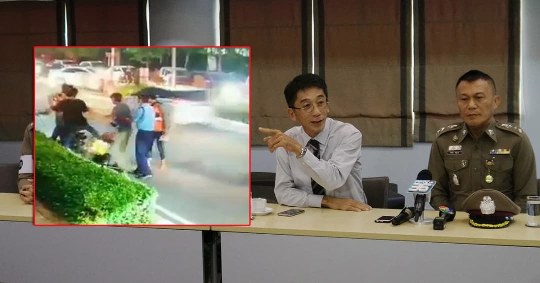 ตร.เตรียมขอหมายจับวิน จยย. รุมทำร้าย รปภ.มธ.ศูนย์รังสิต