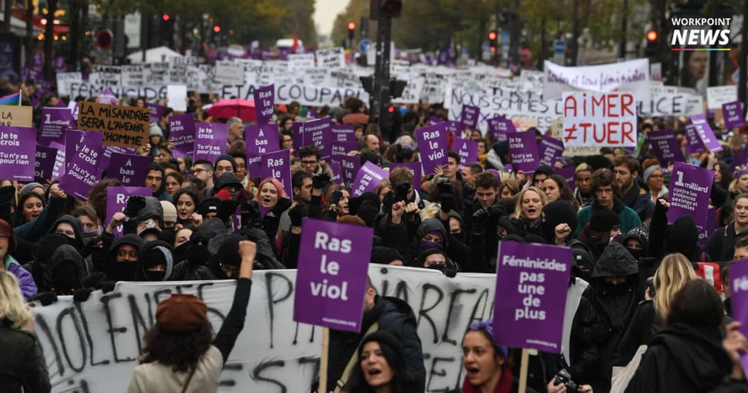 ฝรั่งเศสเดินขบวนเนื่องในวันต่อต้านความรุนแรงต่อสตรี
