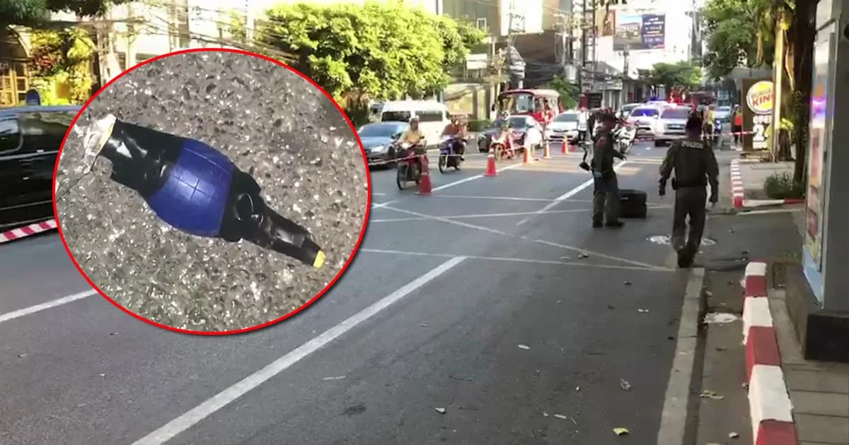 ป่วนทองหล่อ! พบวัตถุต้องสงสัยคล้ายระเบิด จนท.เร่งกู้ ที่แท้เป็นอุปกรณ์เป่าลม