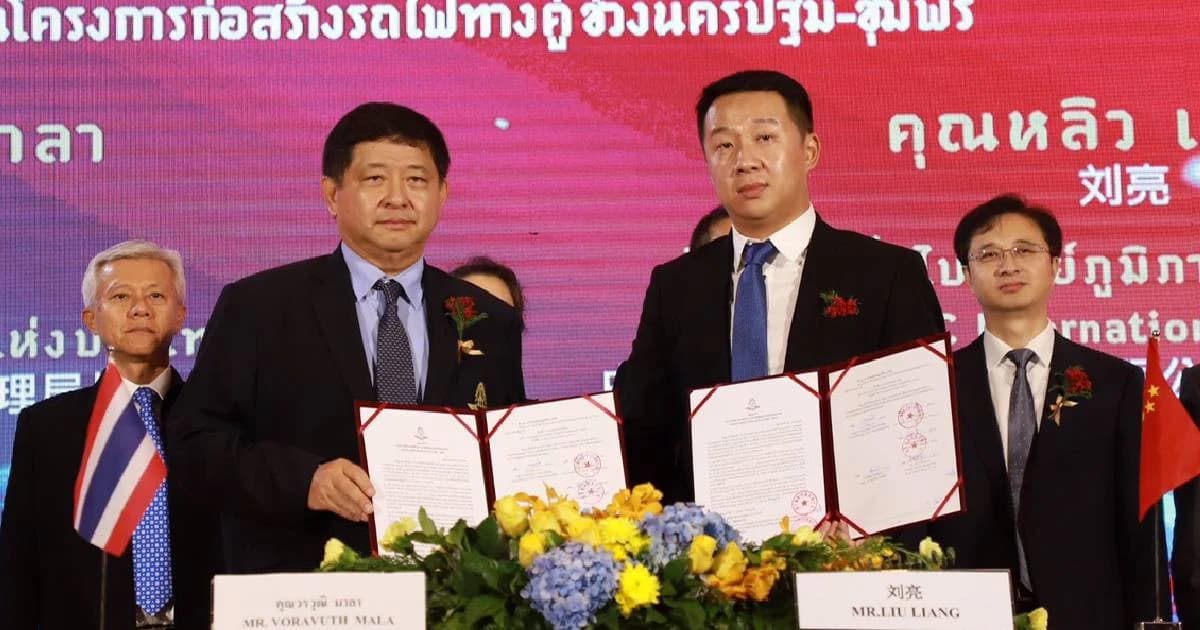 รฟท. จับมือ CRSC เดินหน้าโครงการรถไฟทางคู่นครปฐม-ชุมพร คาดเสร็จปี 65