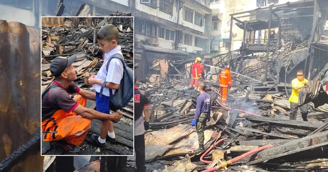 ดับเพลิงใจสลาย! ไฟไหม้ห้องแถวซึ่ง 1 ในนั้นคือบ้านพักของตัวเอง