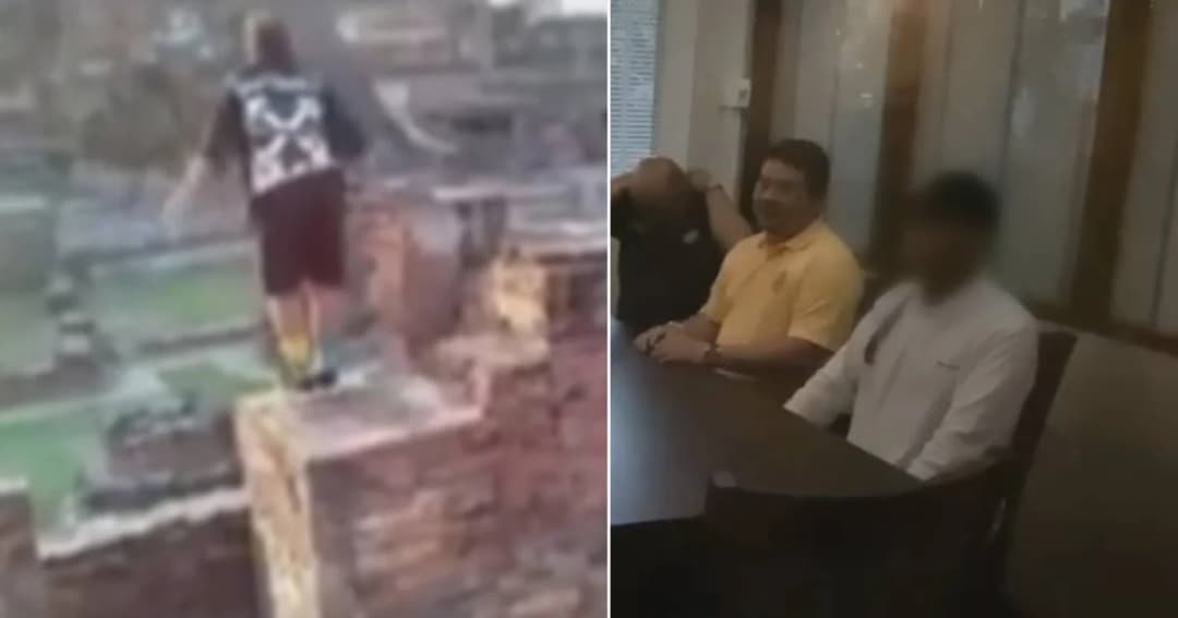 มอบตัวแล้ว! หนุ่มวัย 16 ปี ฟรีรันนิ่งวิ่งเหยียบโบราณสถาน วัดมหาธาตุ