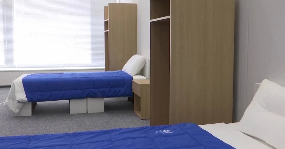 ญี่ปุ่นเปิดตัวเตียงกระดาษแข็งสำหรับนักกีฬาในโอลิมปิก 2020