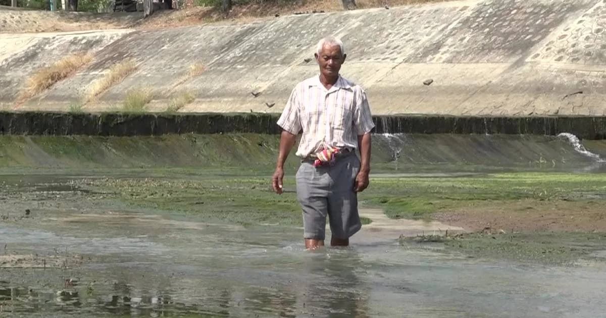 ระดับน้ำท้ายเขื่อนลำตะคองตื้นเขินกว่าปกติ หลังถูกแบ่งน้ำช่วยภัยแล้งหลายพื้นที่