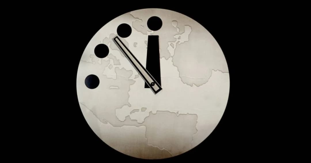 “นาฬิกาวันสิ้นโลก” ขยับเหลือ 100 วินาทีถึงเที่ยงคืน เข้าใกล้หายนะมากที่สุด