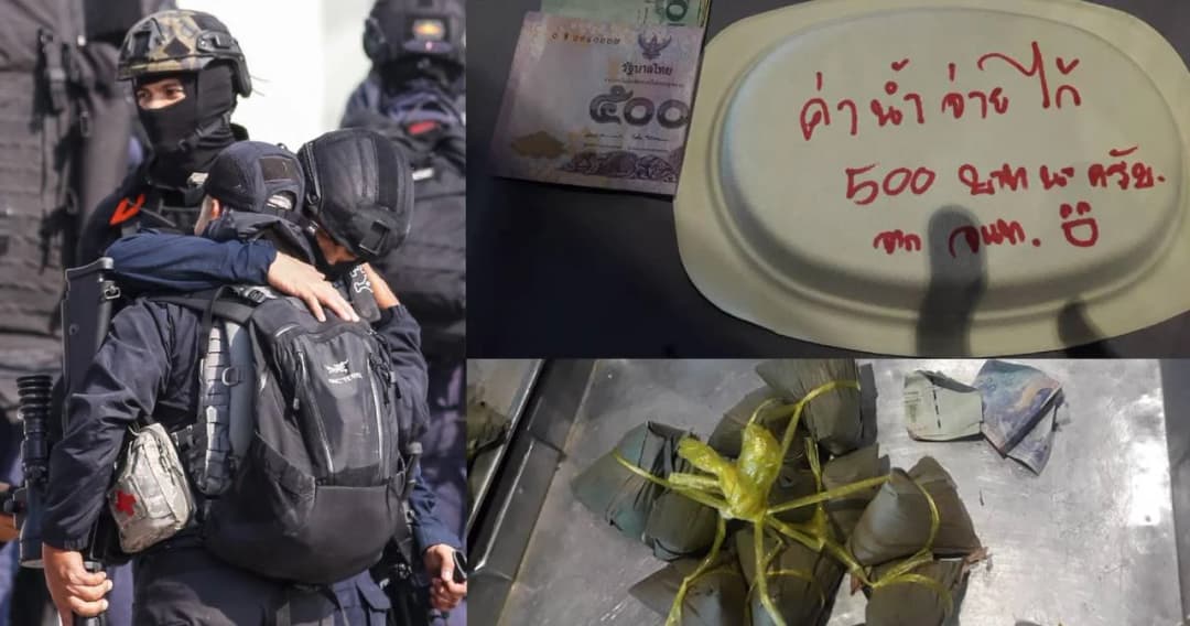 แม่ค้าเทอร์มินอลฯ ซึ้งใจ จนท.วางเงินค่าน้ำดื่มไว้ให้ หลังกินคลายหิวระหว่างช่วยปชช.