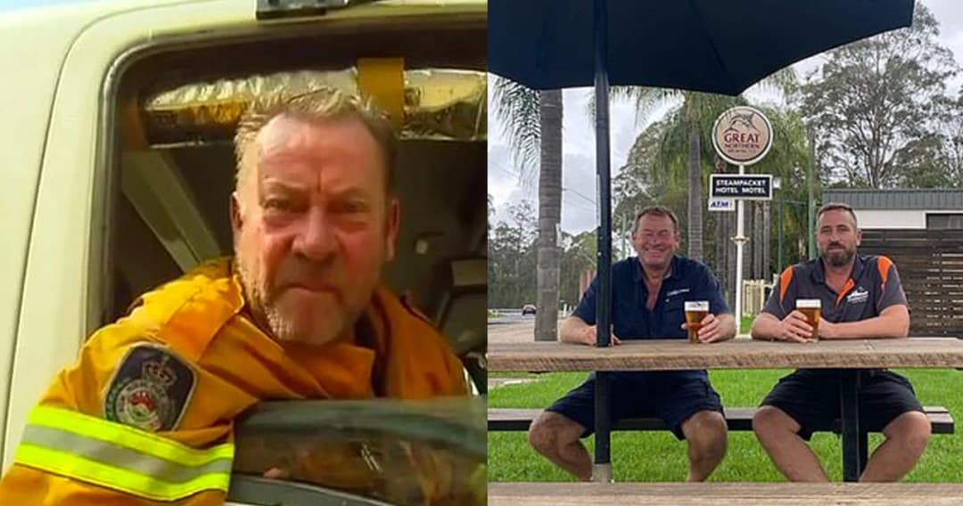 ชาวออสเตรเลียเลี้ยงเบียร์ฟรีนักดับเพลิงที่เคยด่านายกฯ ออสซี่