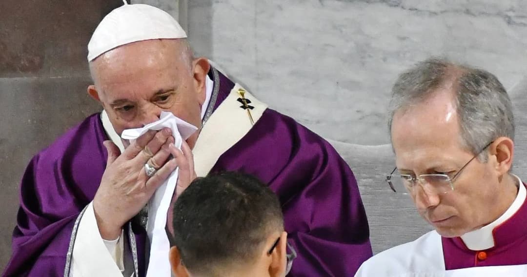 โป๊ปฟรานซิสยกเลิกกำหนดการเข้าร่วมพิธีมิสซา หลังทรงประชวรเล็กน้อย