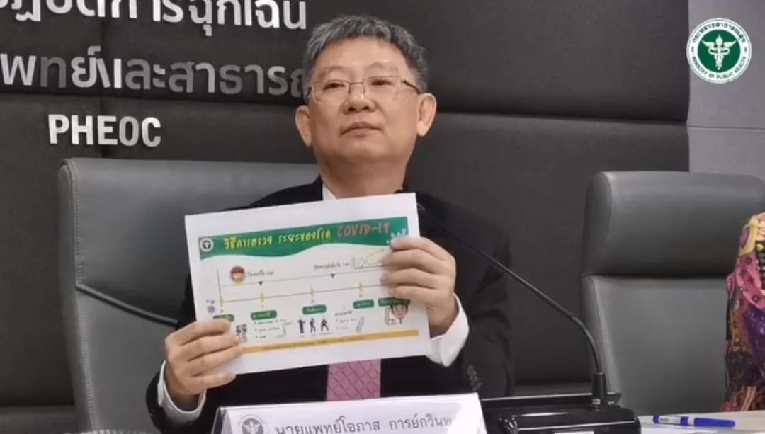 วิธีตรวจโควิด-19 ปฏิบัติการ สธ.ได้ผลเร็วสุด หลังผู้ป่วยรับเชื้อประมาณ 5 -7 วัน