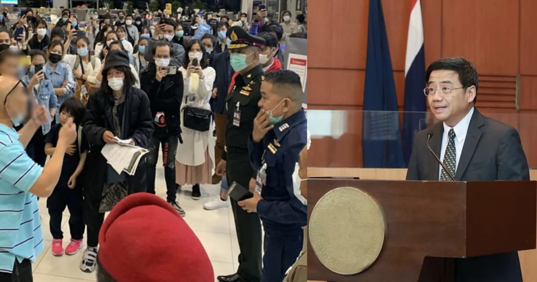 กต.ชี้แจงไม่ได้ฝ่าฝืนคำสั่งนายกฯ วุ่นที่สุวรรณภูมิเป็นผู้โดยสารกลุ่มรอยต่อประกาศพรก.ฉุกเฉิน