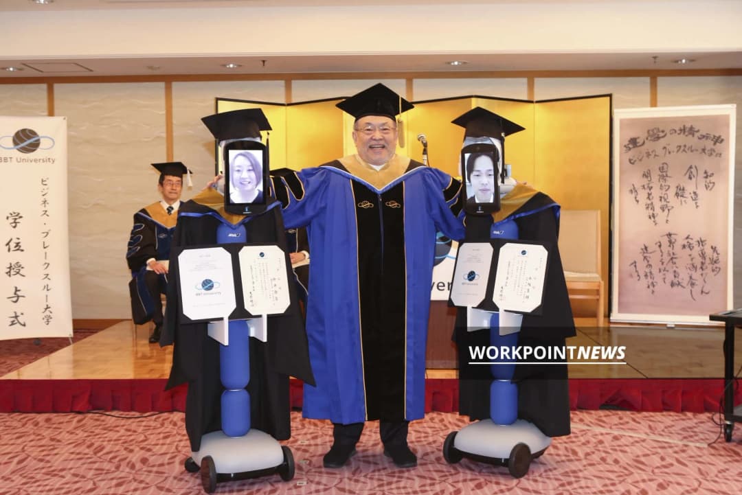 ญี่ปุ่นรับปริญญาผ่านหุ่นยนต์ช่วงโควิด-19