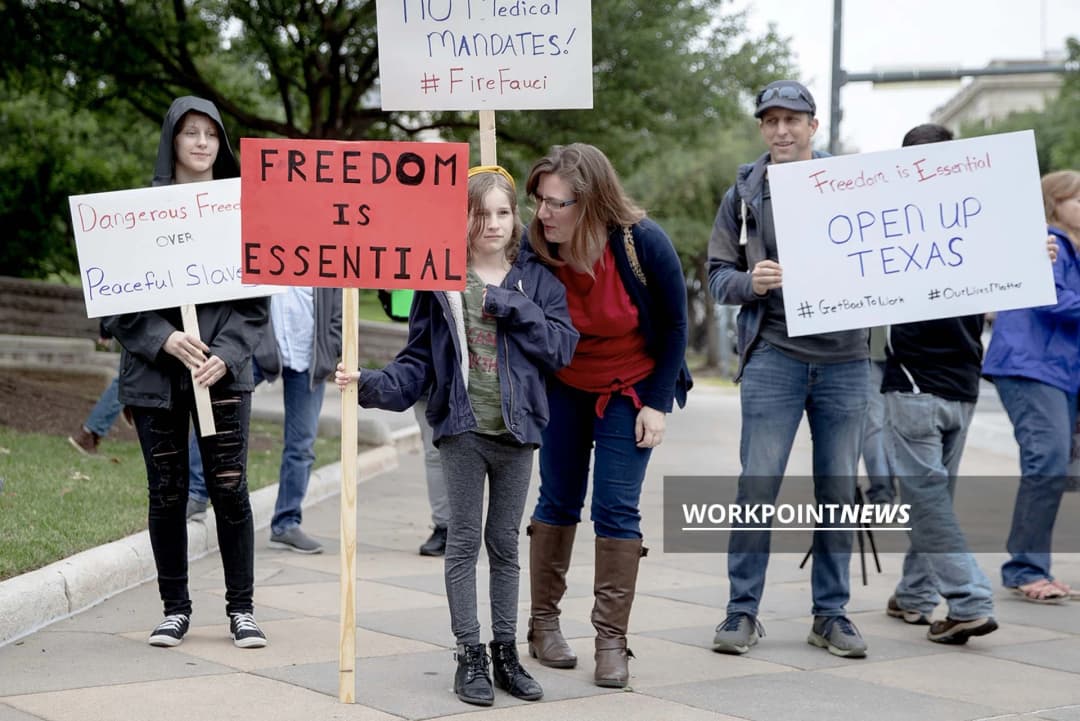 สหรัฐฯยังตึงเครียด! หลังประชาชนกดดันยกเลิกการล็อกดาวน์