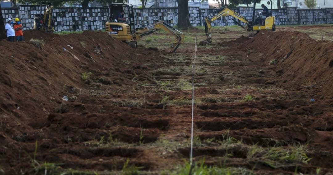 เมืองเซาเปาโลเตรียมขุดหลมศพเพิ่ม หลังยอดผู้เสียชีวิตจากโควิด-19 เพิ่มสูงขึ้น