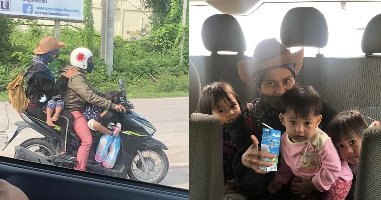 ครอบครัวซ้อน 5 จากภูเก็ตกลับยะลา ตำรวจขับมาเจออาสาพาส่งที่หมาย
