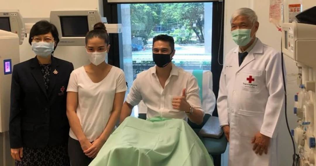 “แมทธิว” บริจาคพลาสม่า ช่วยรักษาผู้ป่วยโควิด-19