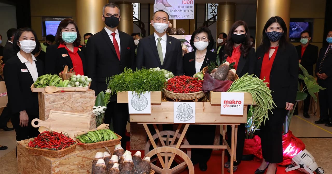 แม็คโครหนุนเกษตรแปลงใหญ่กู้วิกฤตโควิด-19 ประเดิมซื้อเผือกหอมสระบุรี 5,000 กก.