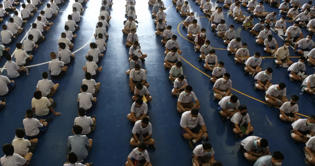 สนามสอบเข้า ม.1 และ ม.4 ทั่วประเทศ แบบวิถีใหม่