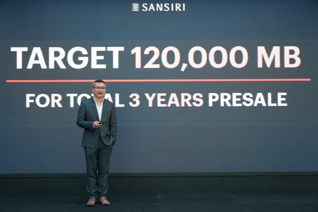 “แสนสิริ” ยอดขายพุ่ง 1.2 แสนล้านบาทใน 3 ปี สูงสุดในตลาดอสังหาฯ ปีนี้