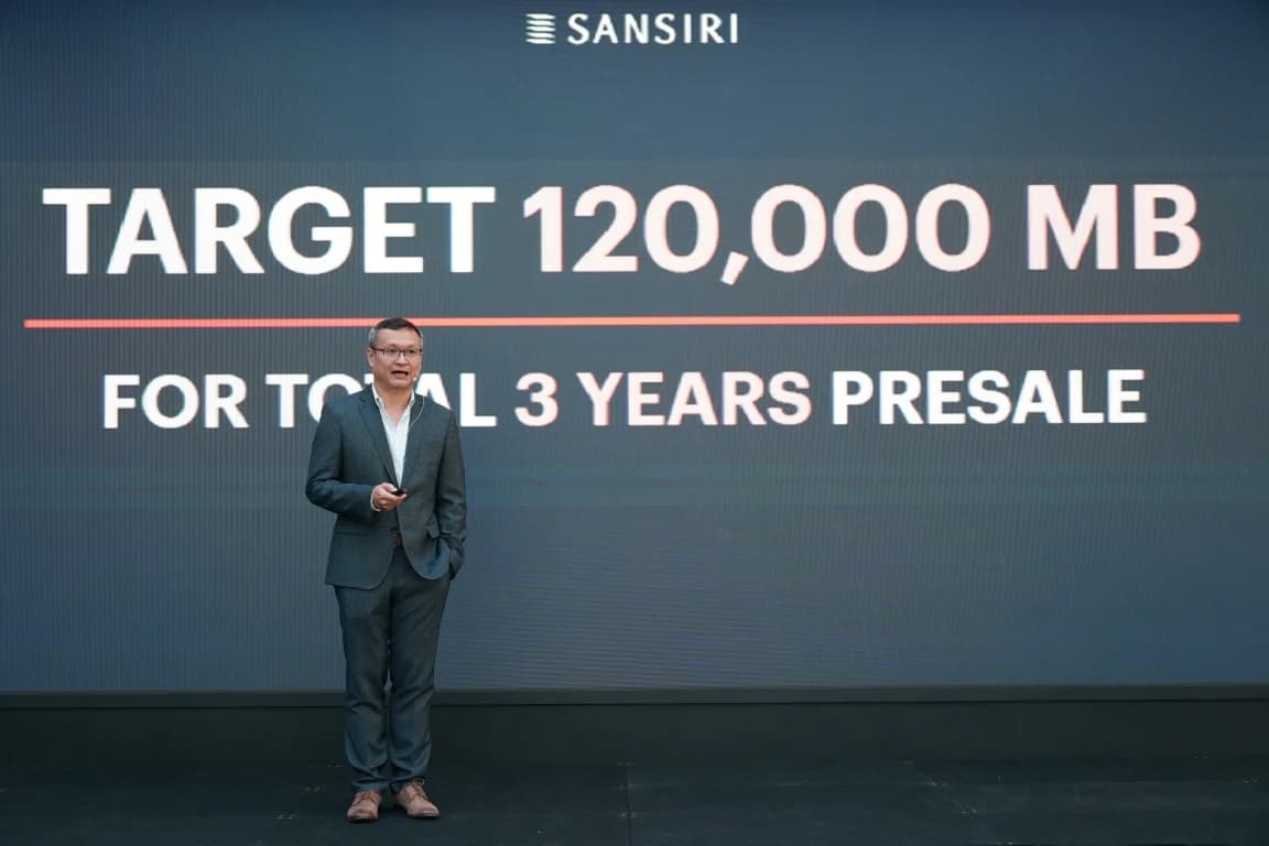 “แสนสิริ” ยอดขายพุ่ง 1.2 แสนล้านบาทใน 3 ปี สูงสุดในตลาดอสังหาฯ ปีนี้