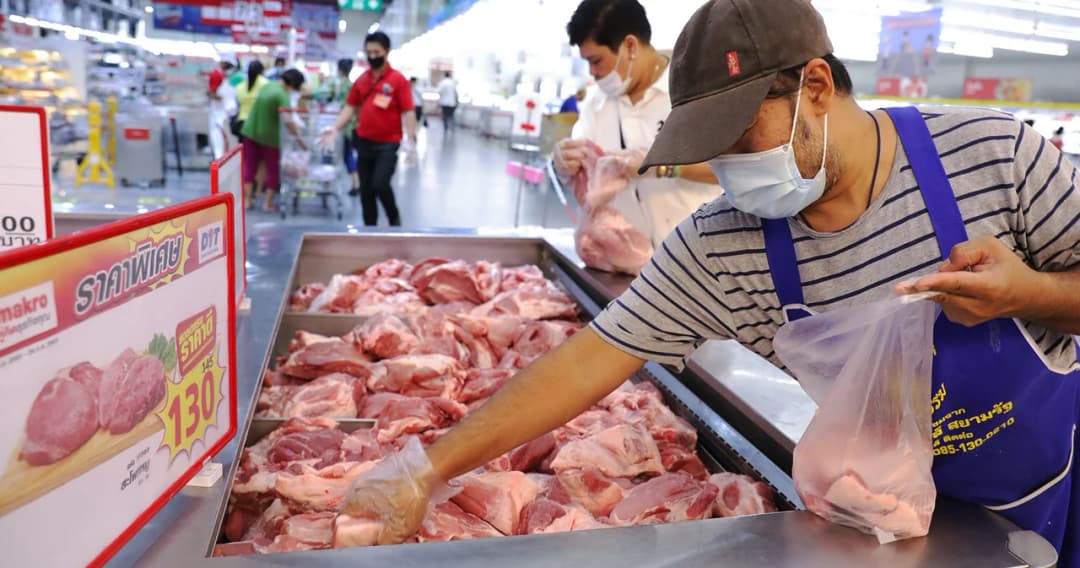 3 ห้างค้าปลีกขายหมูราคาถูกช่วยลดค่าครองชีพ ปชช. หลังหมูหน้าเขียงราคาแพง