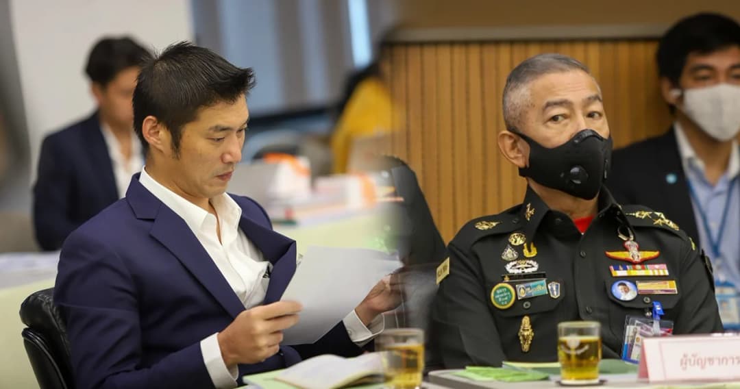 ธนาธร จี้ผู้นำเหล่าทัพอยู่ชี้แจงงบฯ64 จนจบ ติงที่ผ่านมาอยู่แค่ 1 ชม.