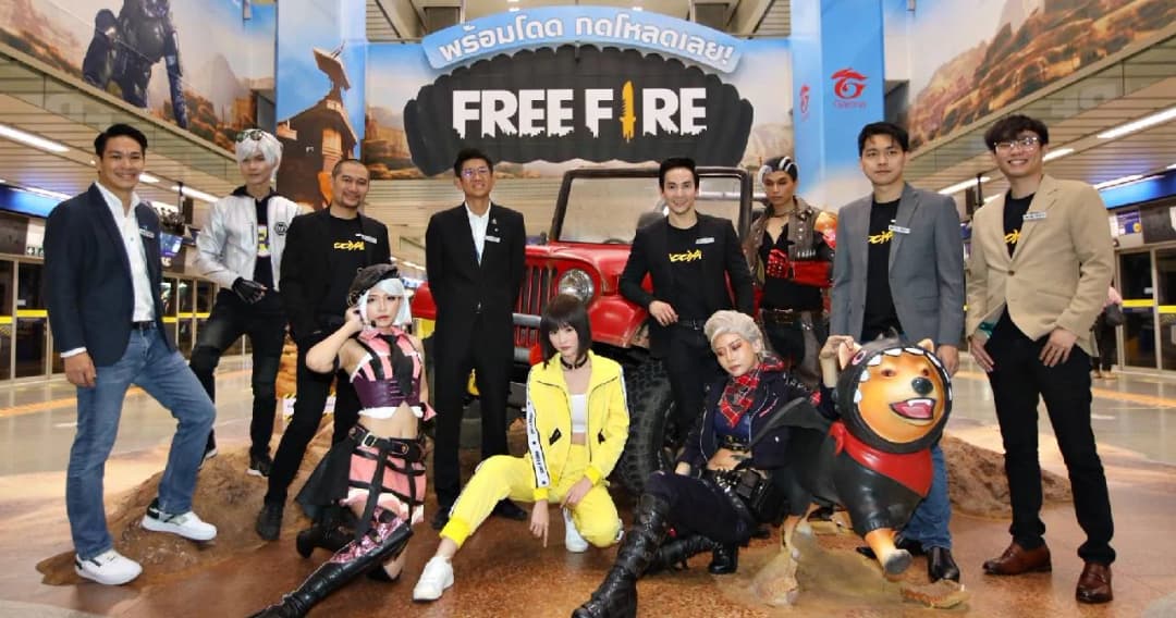 BMN จับมือ การีนา เนรมิตสถานี MRT เป็นโลกเกมออนไลน์ เปิดแคมเปญ FREE FIRE WORLD