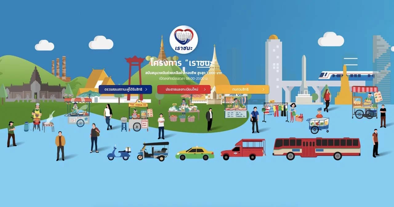 คลังโอนเงิน ‘เราชนะ’ 2,000 บาท ให้ 10.2 ล้านคนกดรับสิทธิ์ผ่านแอปพลิเคชั่นเป๋าตัง