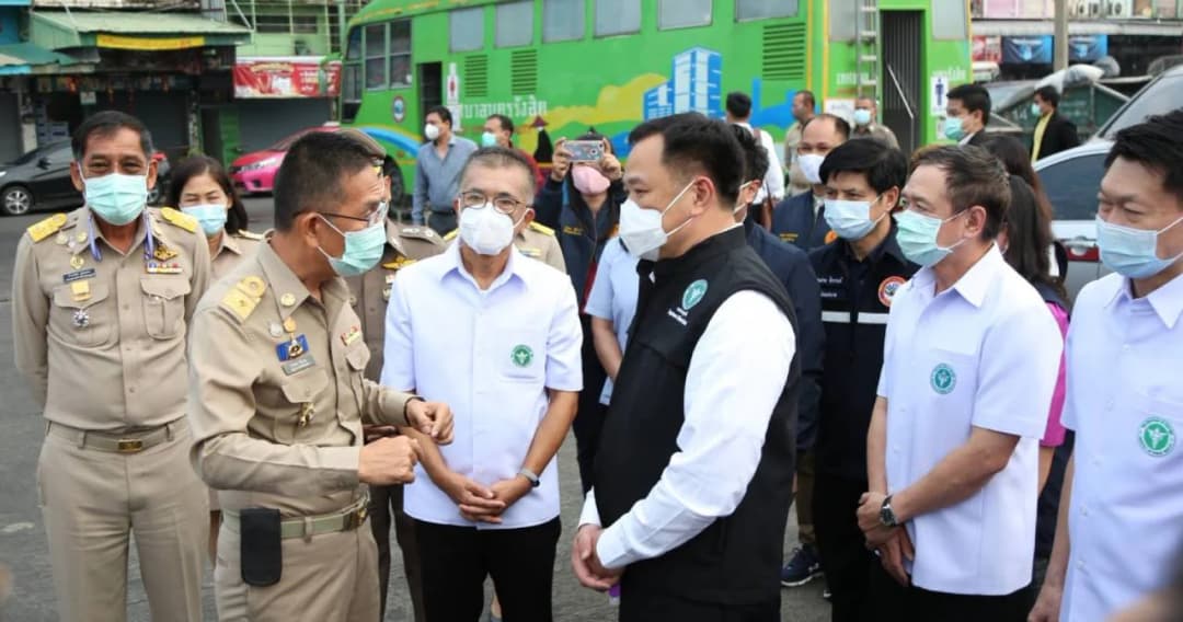 ‘อนุทิน’ ลงพื้นที่ปทุมธานี ‘ตลาดพรพัฒน์-ตลาดสุชาติ’ ติดตามควบคุมโควิด-19