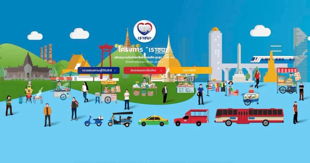 ‘เราชนะ’ ใช้จ่ายแล้ว 9.7หมื่นล้านบาท ยอดรับสิทธิ์ 30.8 ล้านคน หมุนเวียนในระบบเศรษฐกิจ