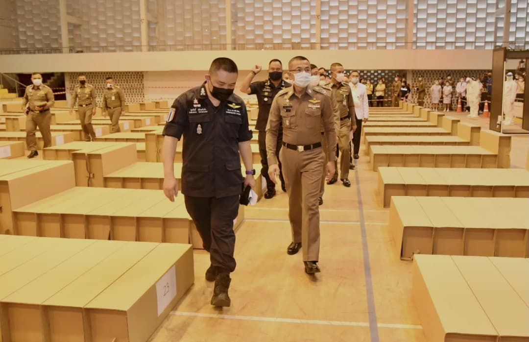 ยอดผู้ต้องกักติดเชื้อโควิด-19 พุ่ง 393 คน พบตม.ติดเชื้อ 1 นาย