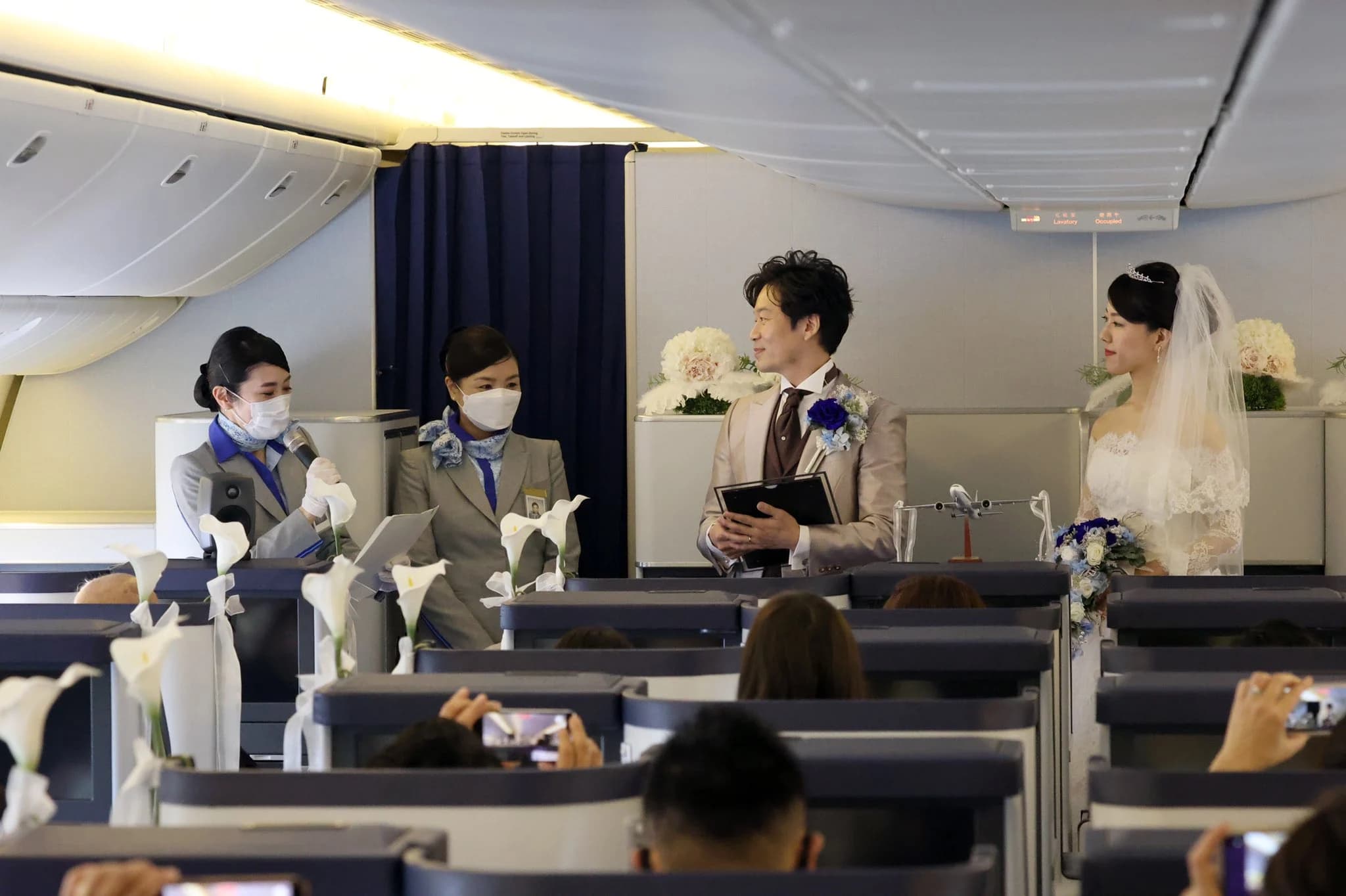 All Nippon Airways ให้บริการ จัดงานแต่งงานบนเครื่องบิน หารายได้เสริมช่วงโควิด-19