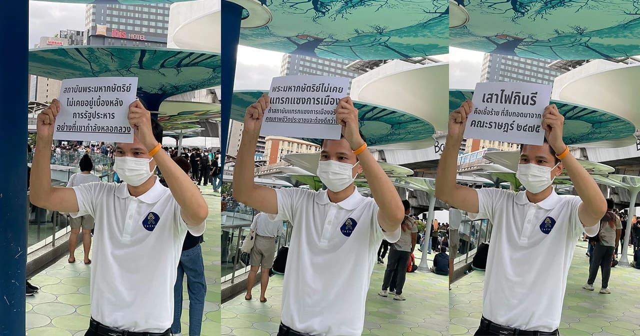 แกนนำกลุ่ม ‘ไทรักษา’ มองการชุมนุมเป็นเสรีภาพ แต่การปราศรัยต้องใช้ข้อมูลที่ถูกต้อง