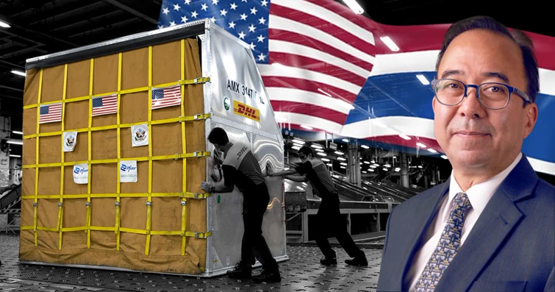 อุปทูตสหรัฐฯ ยืนยันแพทย์หน้าด่านควรได้รับวัคซีนก่อน หลังไฟเซอร์ 1.5 ล้านโดสถึงไทย