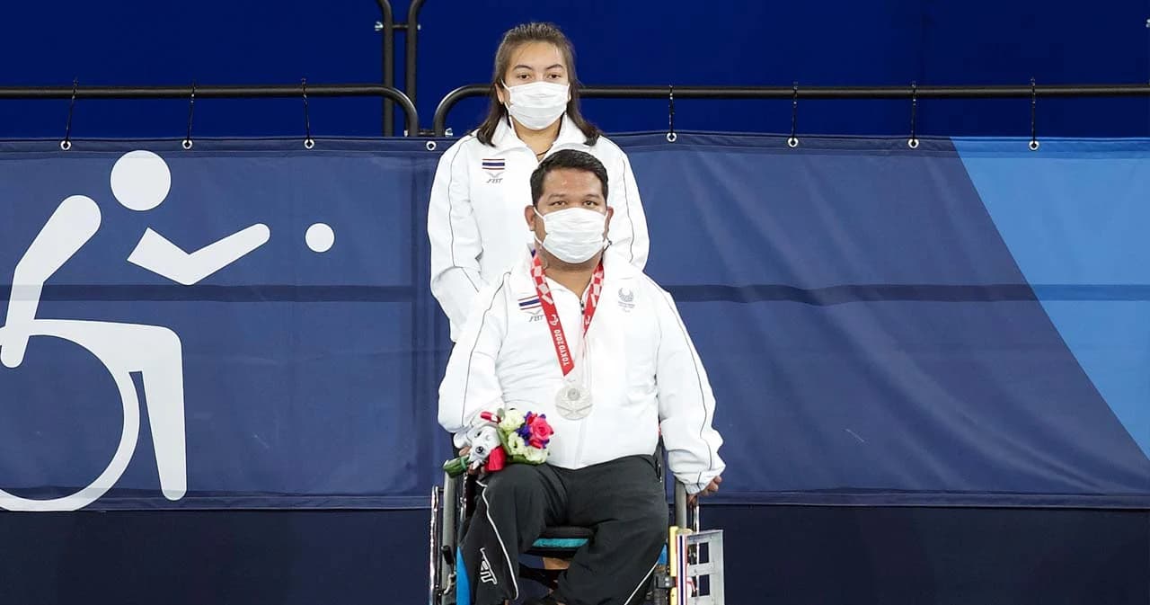 พรโชค ลาภเย็น นักบอคเซียพาราไทย คว้าเหรียญเงิน พาราลิมปิก โตเกียว 2020 มาครอง